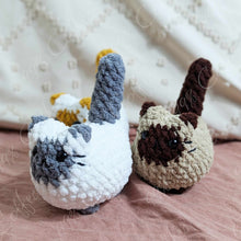 Load image into Gallery viewer, Chubby Siamese Loaf Cat Plushie
