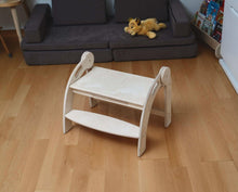 Load image into Gallery viewer, Twins Montessori Kitchen Stool - Wooden Step Stool for Kids
