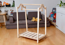 Load image into Gallery viewer, Montessori Wooden Kids Clothing Rack

