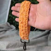 Load image into Gallery viewer, Handmade Cotton Keychain Wristlet
