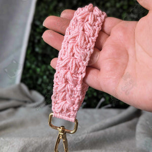 Handmade Cotton Keychain Wristlet