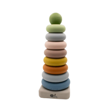 Load image into Gallery viewer, Silicone Ring Stacking Toy – 10pc| LYTL®️

