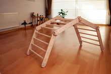 Load image into Gallery viewer, Montessori Climbing Triangle Cube with Reversible Ramp
