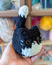 Load image into Gallery viewer, Chubby Tuxedo Loaf Cat Plushie
