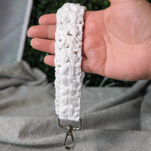 Load image into Gallery viewer, Handmade Cotton Keychain Wristlet
