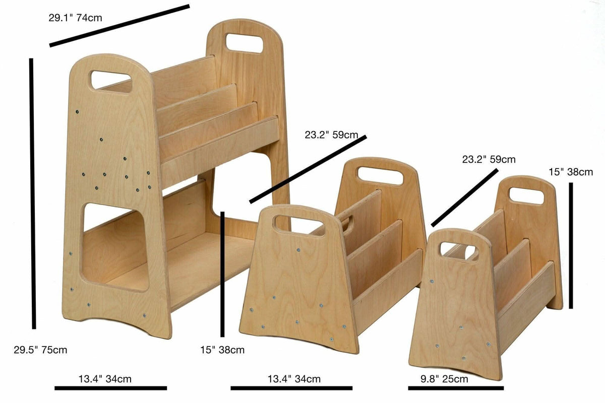Wooden Bookshelf / Small-Medium-Large Size – Encore Kids Consignment