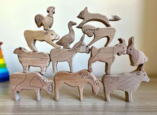 Load image into Gallery viewer, Wooden Farm Animals Set
