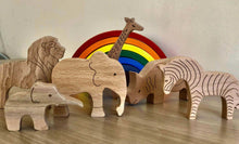 Load image into Gallery viewer, Wooden Safari Animals Set

