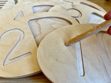 Load image into Gallery viewer, Wooden Tracing Board for Toddlers
