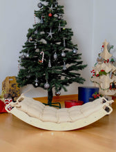 Load image into Gallery viewer, XL Wooden Balance Board for Toddlers Montessori Balance Toy with Pillow
