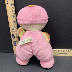 "Baby's 1st doll" plush rattle baby doll