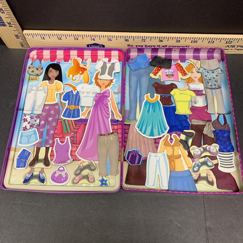 Magnetic paper dolls: Shop till you drop – Encore Kids Consignment