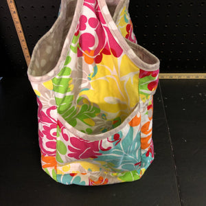 floral/polka dot reversible bag
