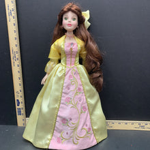 Load image into Gallery viewer, Collectible Porcelain Belle doll w/stand
