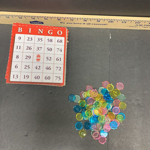 bingo cards w/ checkers