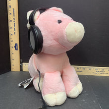 Load image into Gallery viewer, Stuffed Pig w/ Headphones Speaker
