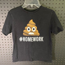Load image into Gallery viewer, &quot;#Homework&quot;poop emoji shirt
