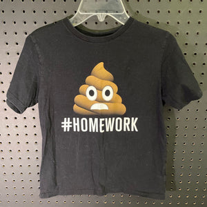 "#Homework"poop emoji shirt