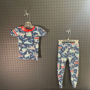 2 pc Sailboat & whale pajamas