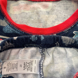 2 pc Sailboat & whale pajamas