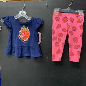 2pc strawberry outfit