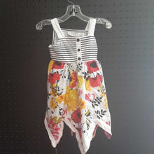 Load image into Gallery viewer, sleeveless&amp;striped floral dress
