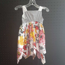 Load image into Gallery viewer, sleeveless&amp;striped floral dress
