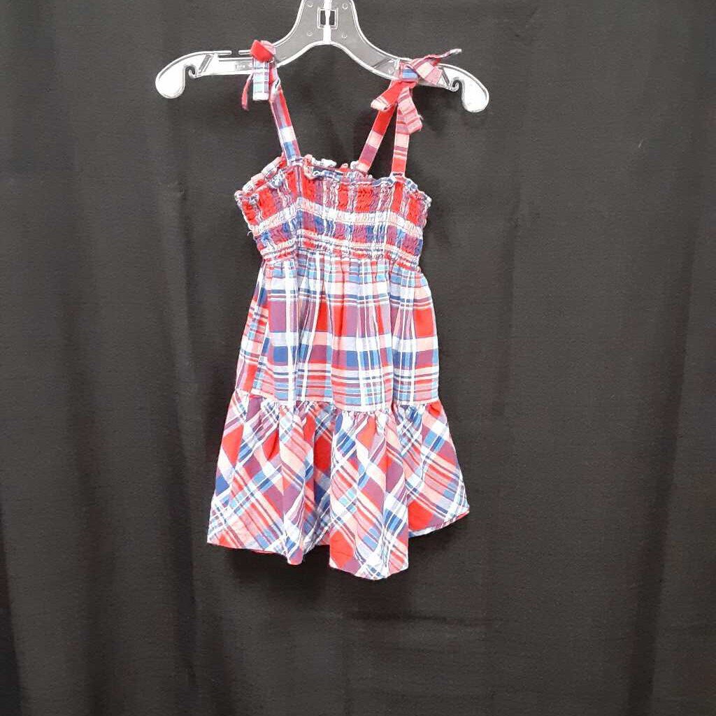 sleeveless plaid dress