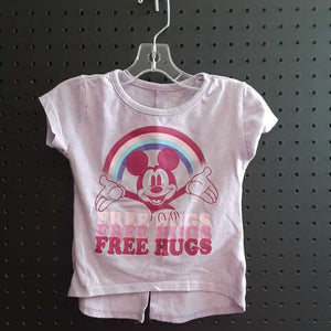'Free hugs" top w/mickey mouse