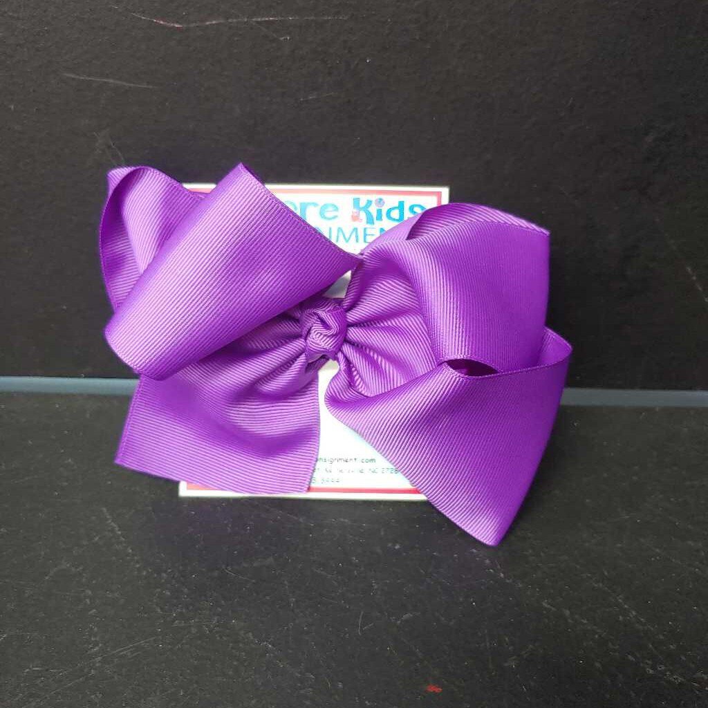 solid clip-on hairbow