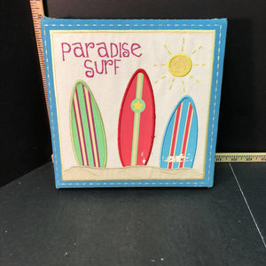 "Paradise surf" wall hanging