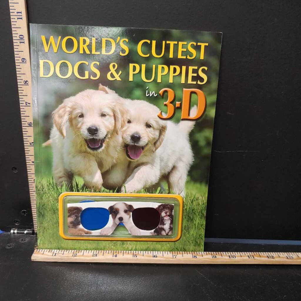 World's cutest dogs & puppies in 3-D (Lisa Regan) -paperback