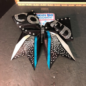 "COED" Rhinestone cheerleading bow