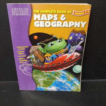 Load image into Gallery viewer, The Complete Book of Maps &amp; Geography (Grades 3-6) -workbook
