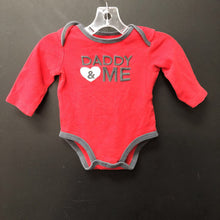 Load image into Gallery viewer, &quot;daddy &amp; me&quot; heart onesie
