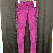 Load image into Gallery viewer, distressed denim pants with bling

