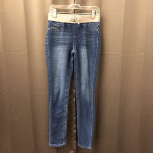 denim pants w/ stretch waistband