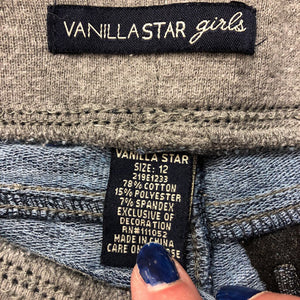 denim pants w/ stretch waistband