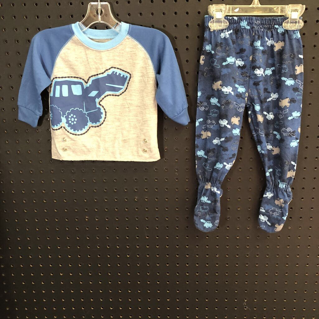 2pc construction vehicle sleepwear