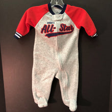 Load image into Gallery viewer, &quot;Daddy&#39;s all-star&quot; zip sleepwear w/feet

