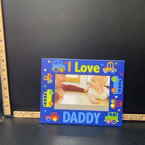 "I Love Daddy" vehicle picture frame