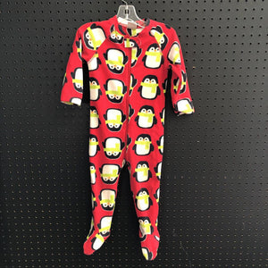 zip penguin sleepwear w/feet