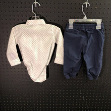Load image into Gallery viewer, 2 pc polka dot button down shirt w/ pants
