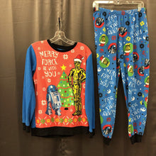 Load image into Gallery viewer, 2pc &quot;May the force be with you&quot; sleepwear {Christmas}

