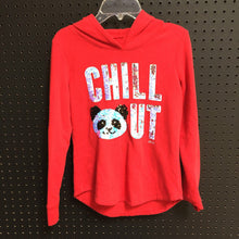 Load image into Gallery viewer, hooded &quot;chill out&quot; sequin sweatshirt
