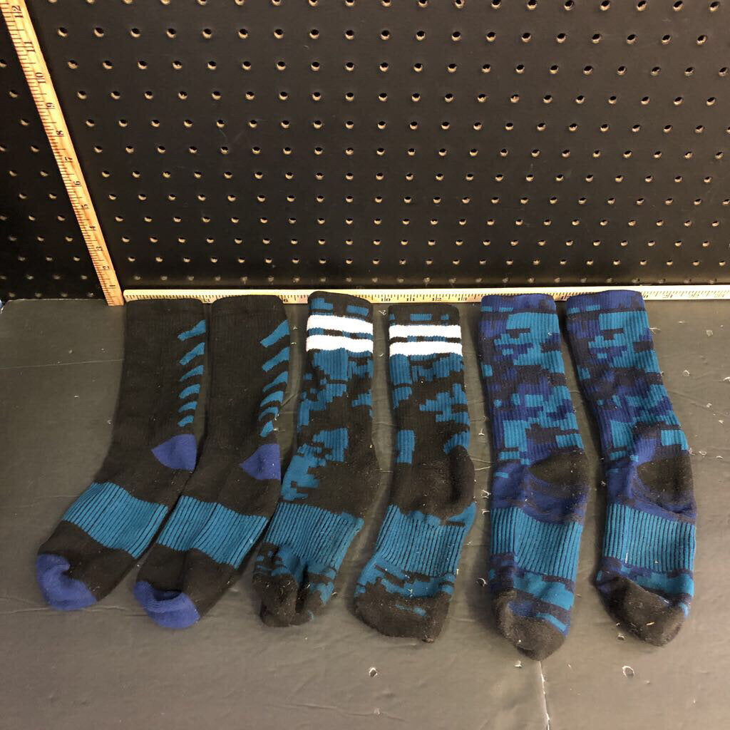 3pk pattern socks