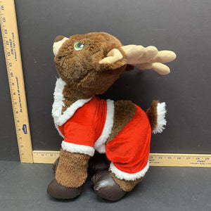 Reindeer w/santa outfit