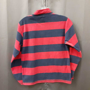 Striped half zip sweater