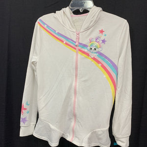 "Hooded zip unicorn jacket"
