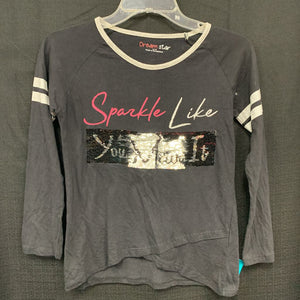 "Sparkle like you mean it" sequin top